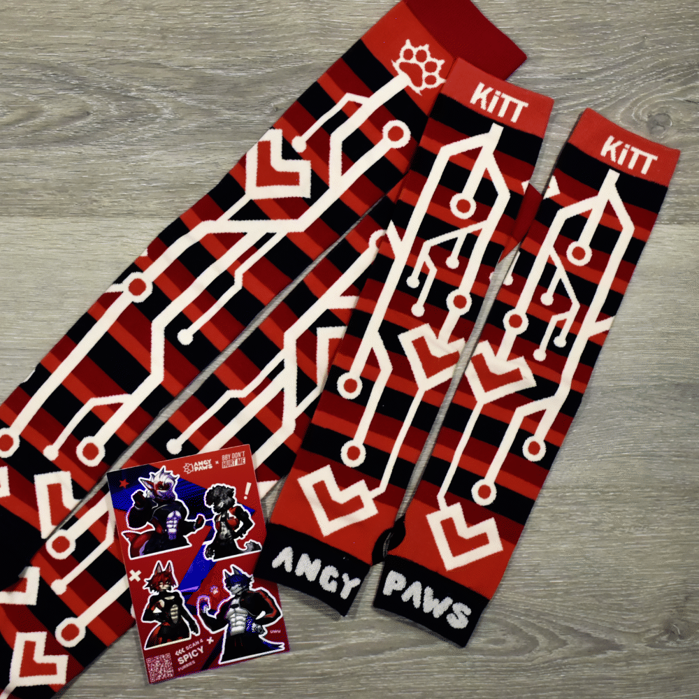 Bleeding Heart Knee Socks