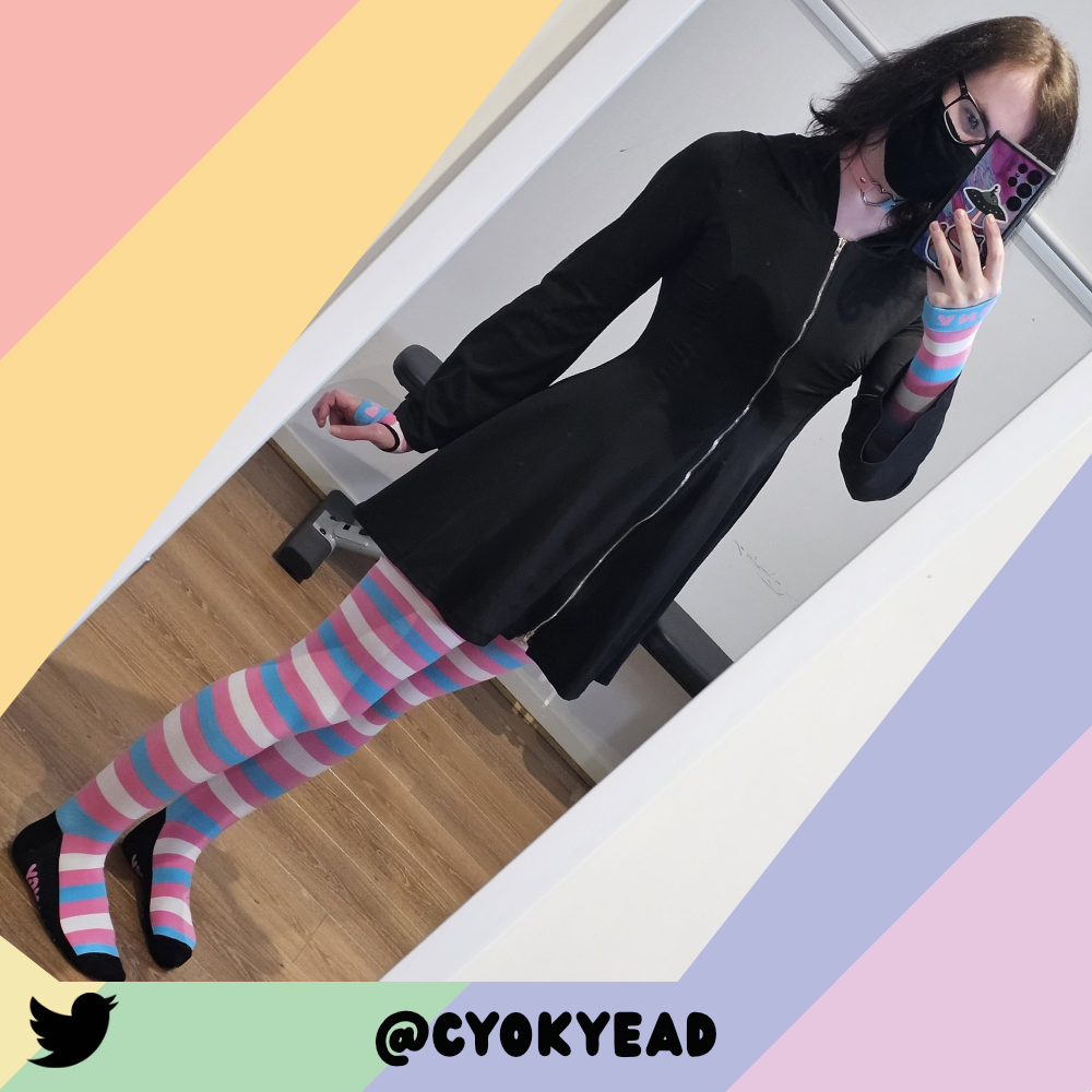Trans Pride Arm Warmers