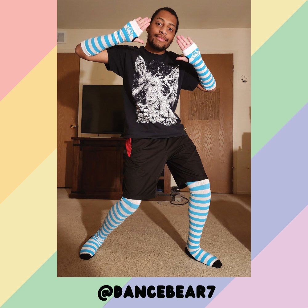 Light Blue vs White Arm Warmers