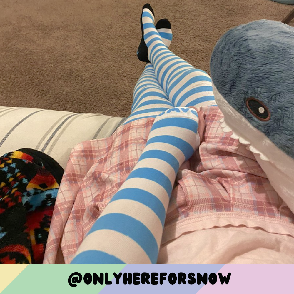 Light Blue vs White Arm Warmers