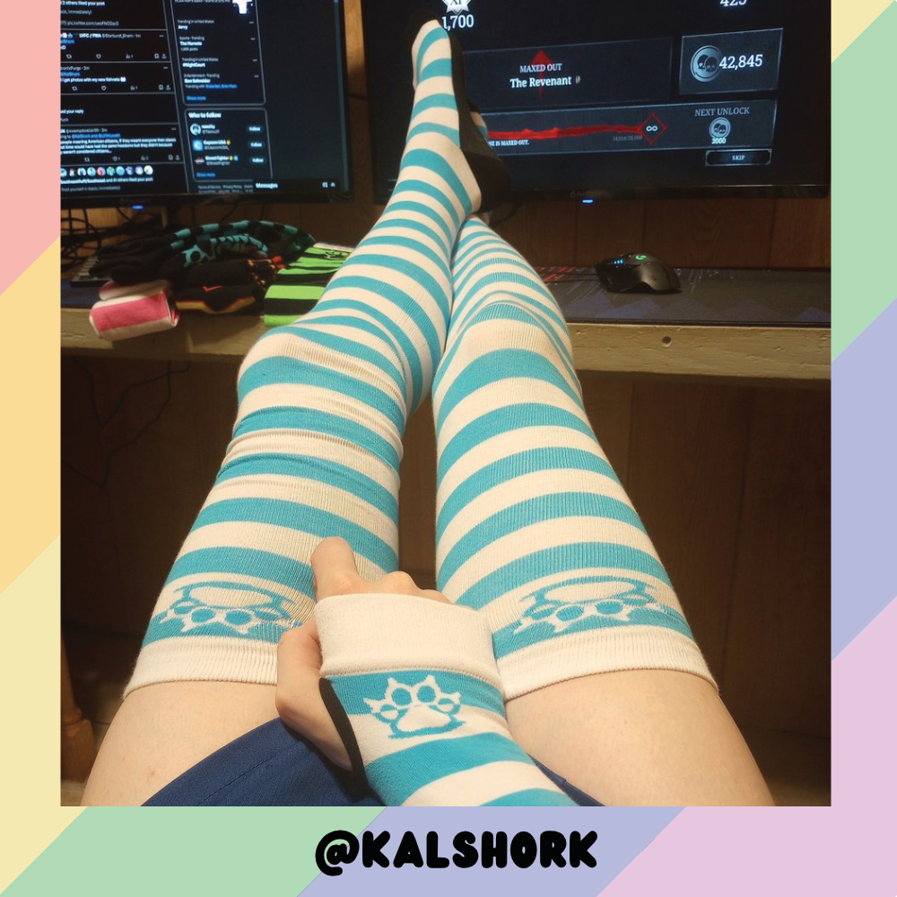 Light Blue vs White Arm Warmers