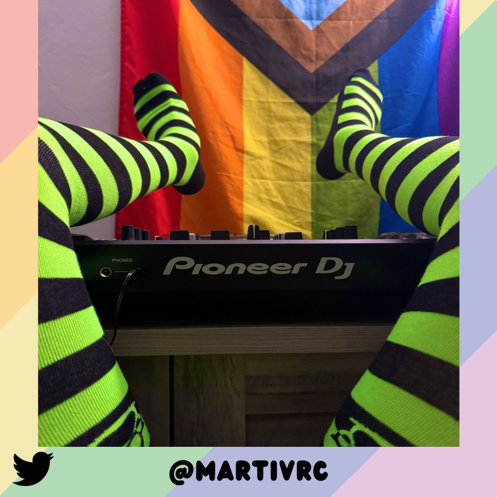 Neon Green vs Black Thigh High Sockies (old version)