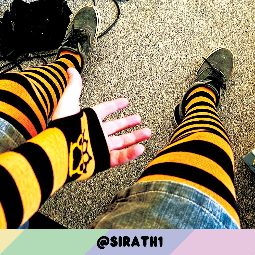 Neon Orange vs Black Sockies