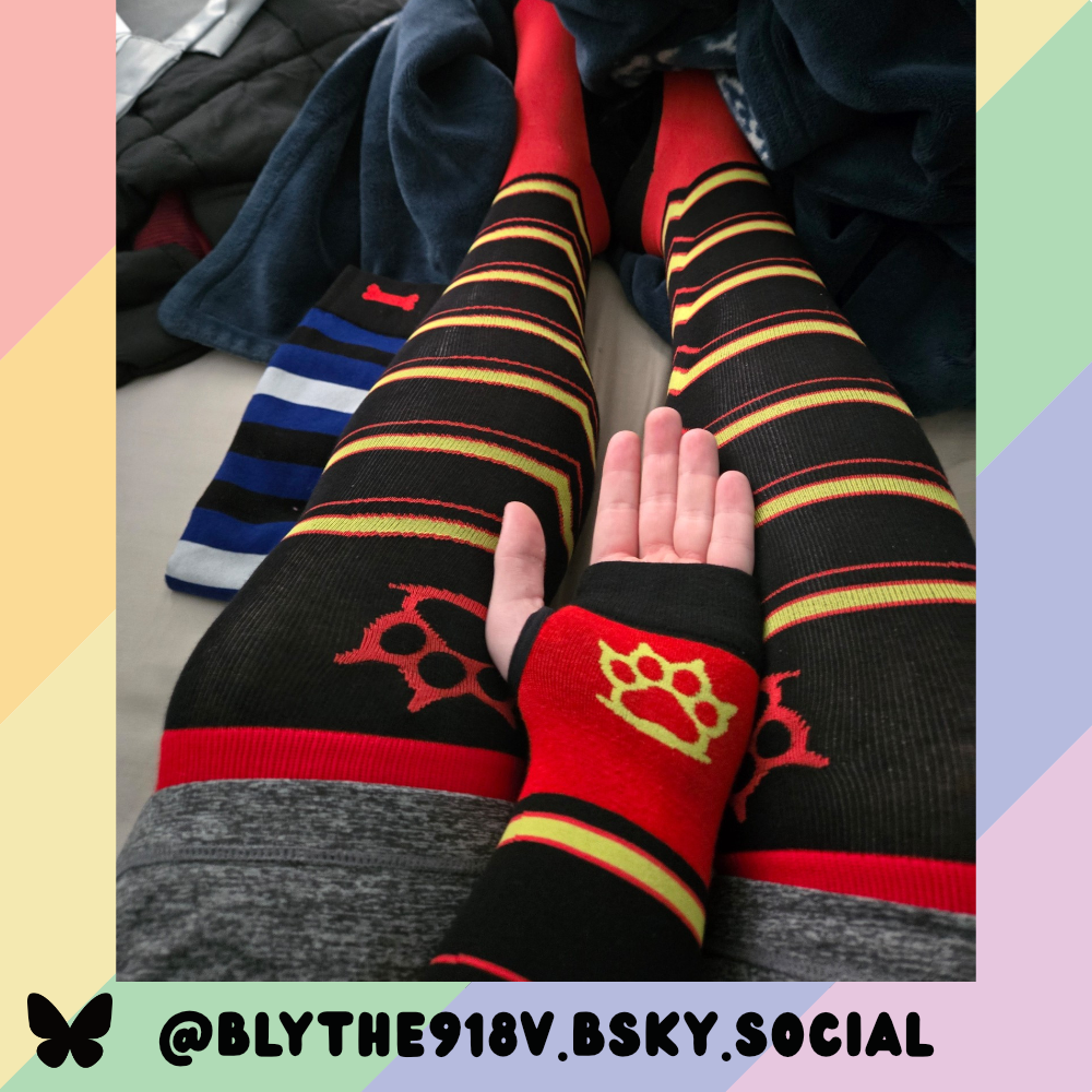 Rubber Pride Arm Warmers