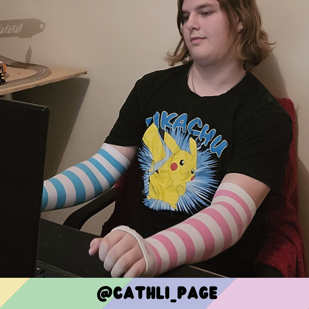 Light Blue vs White Arm Warmers