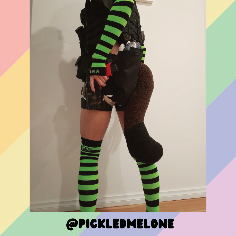 Neon Green vs Black Sockies