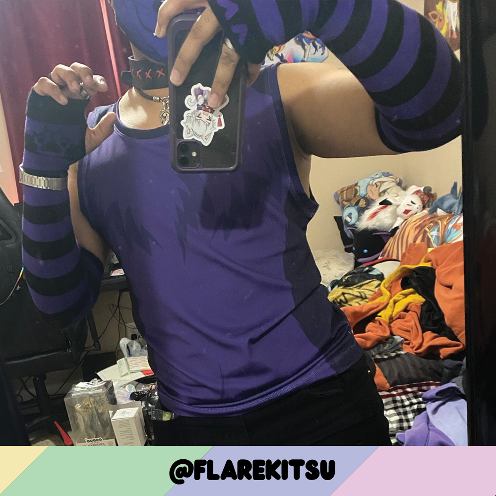 Purple vs Black Arm Warmers