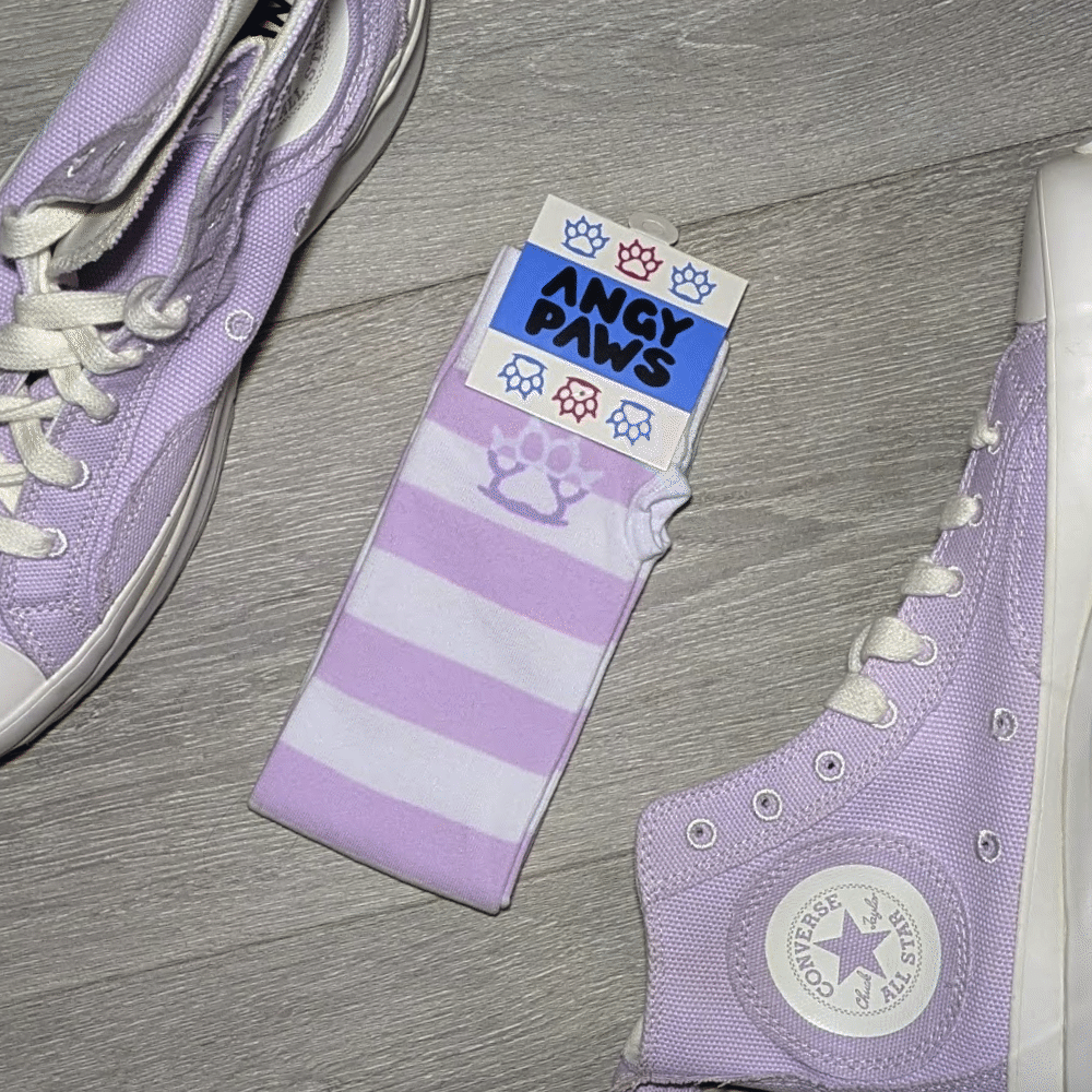 Pastel Purple vs White Arm Warmers