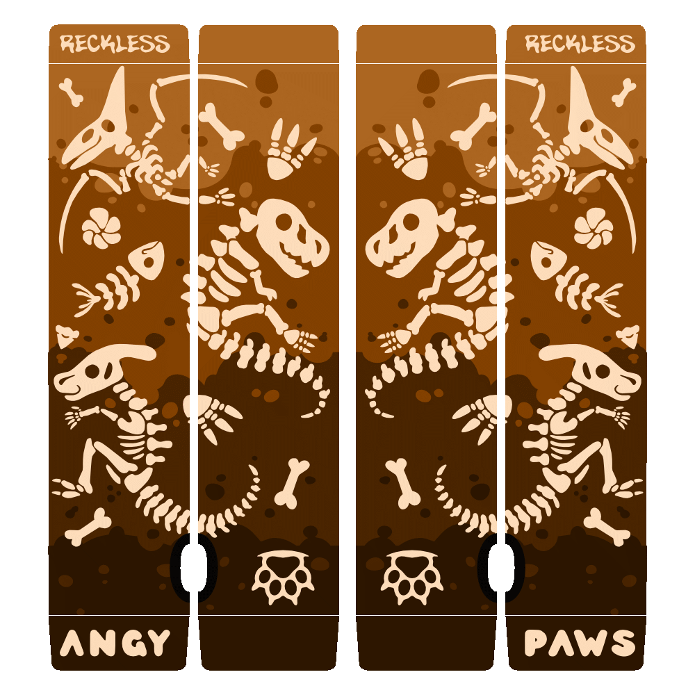 Dino Bones Arm Warmers