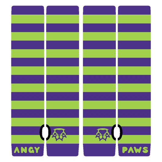 Neon Green vs Purple Arm Warmers