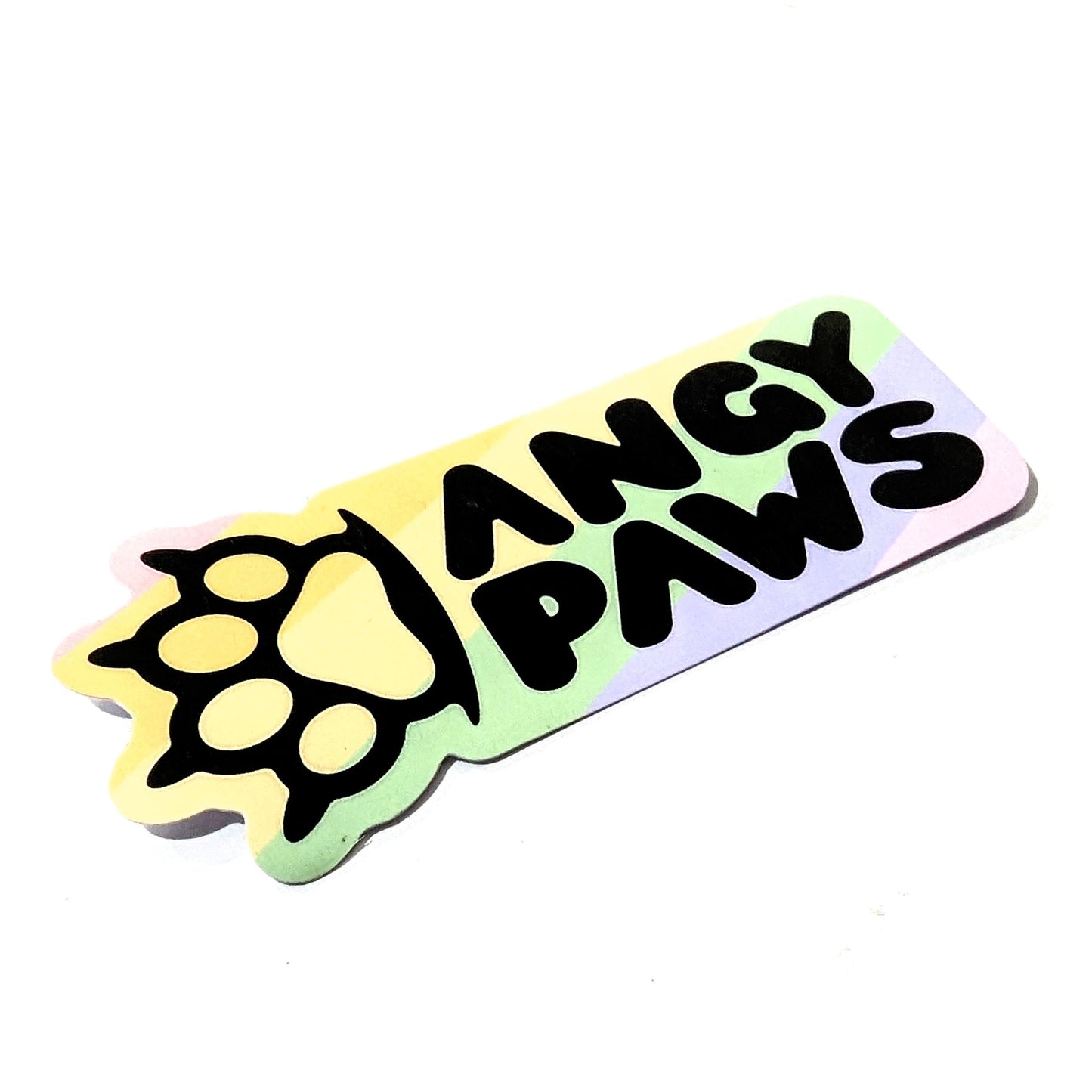 Angy Paws Pastel Rainbow Sticker