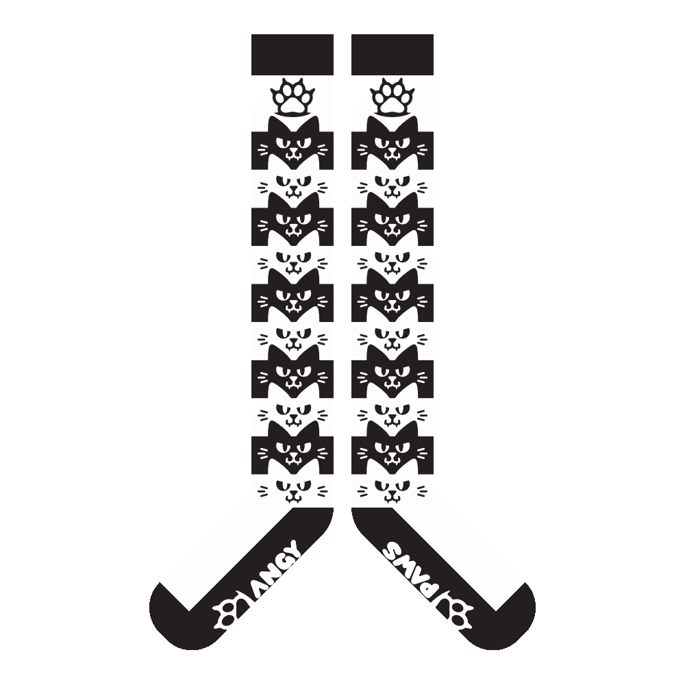 Mono Angy Cat Stak Sockies