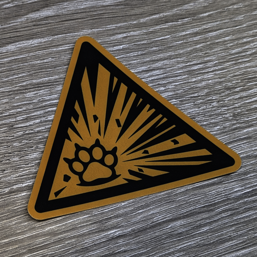 Pawsplosion Sticker