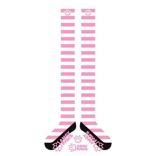 Light Pink vs White Thigh High Sockies (old version)