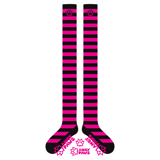 Pink vs Black Thigh High Sockies (old version)