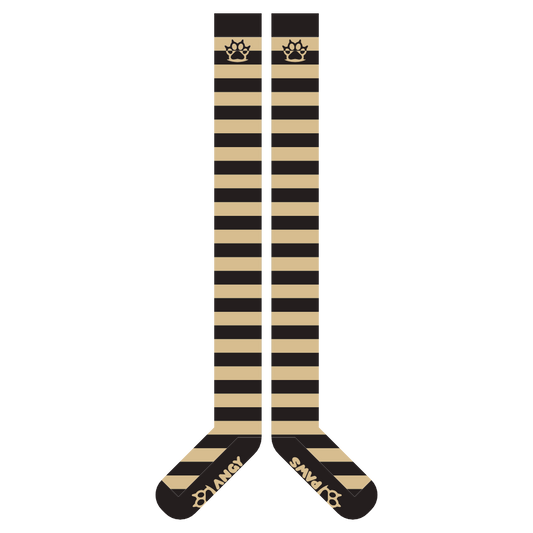 Tan vs Black Thigh High Sockies (old version)