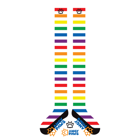 Rainbow vs White Thigh High Sockies (old version)