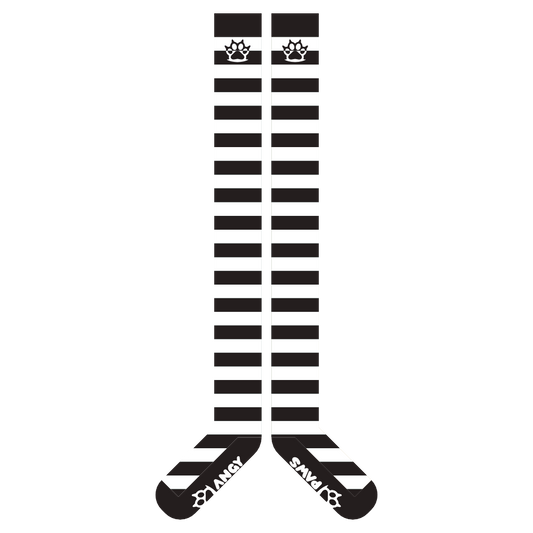 Black vs White Thigh High Sockies (old version)
