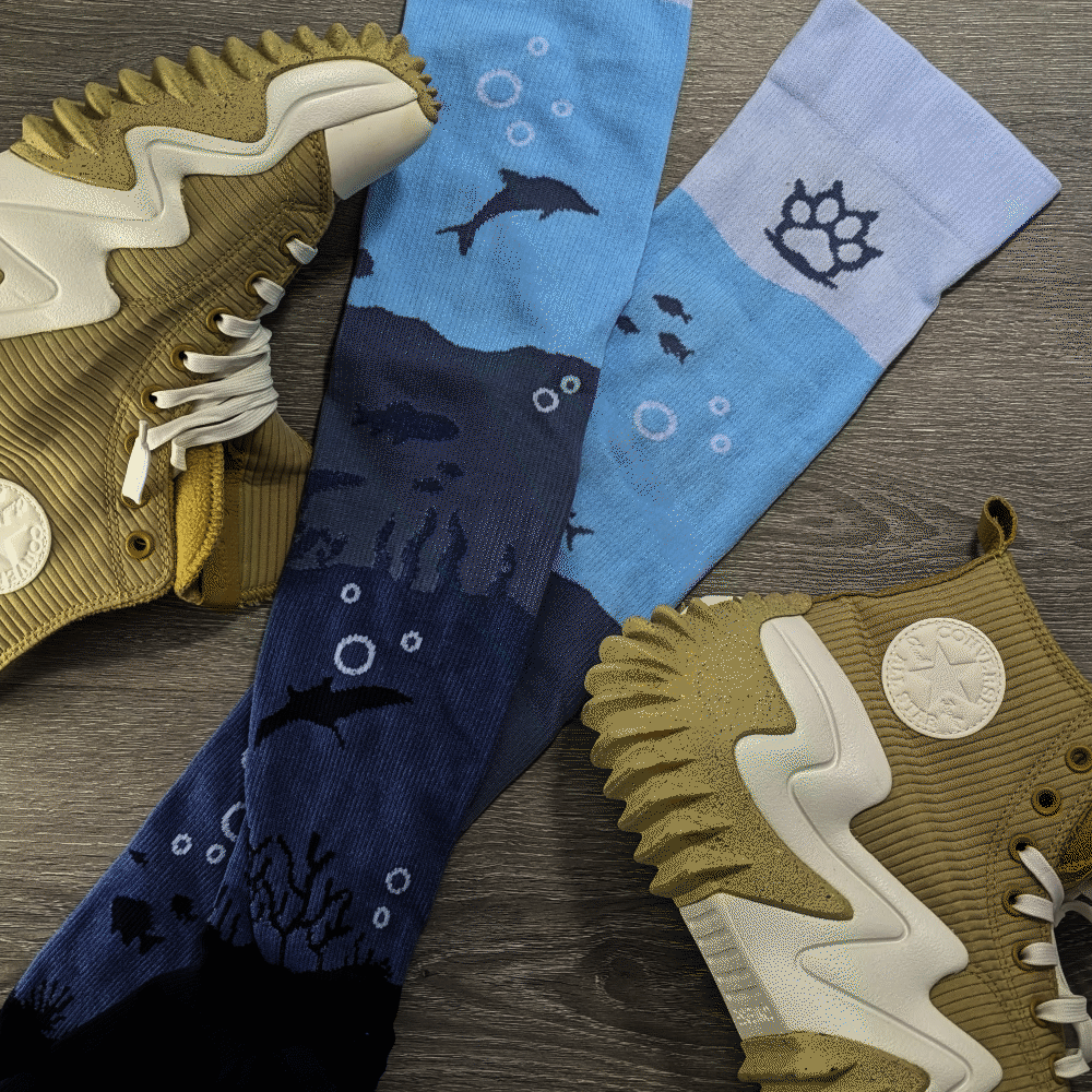 Submerged World Thigh High Sockies