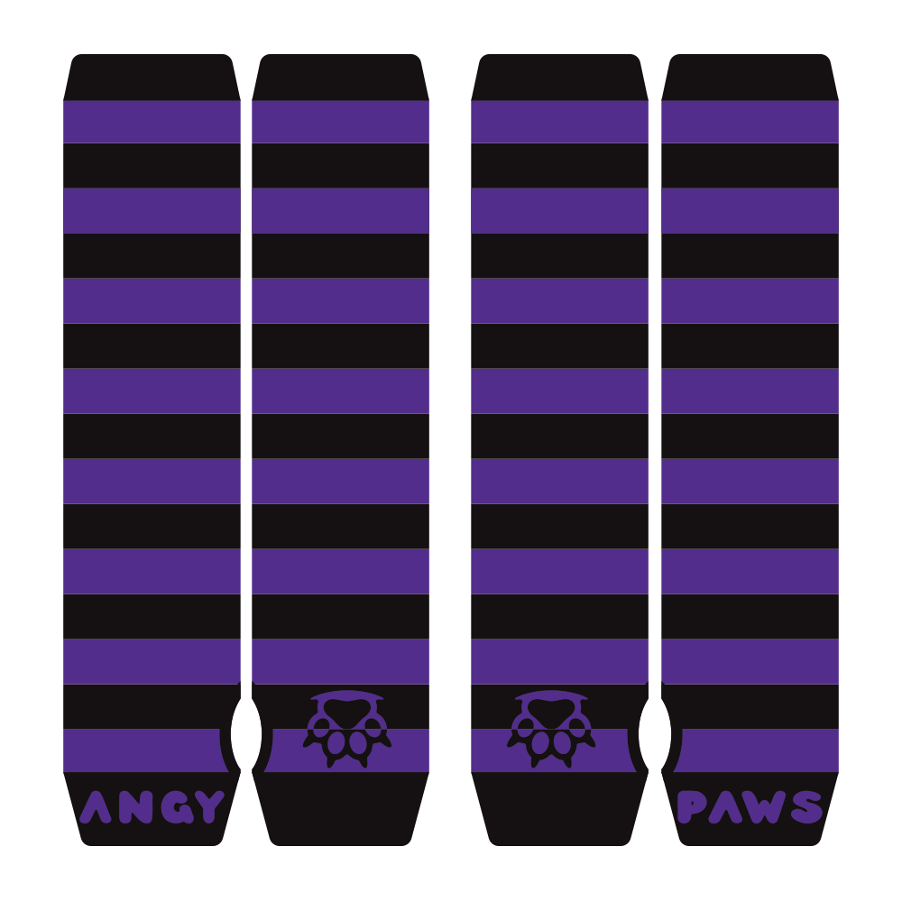 Purple vs Black Arm Warmers
