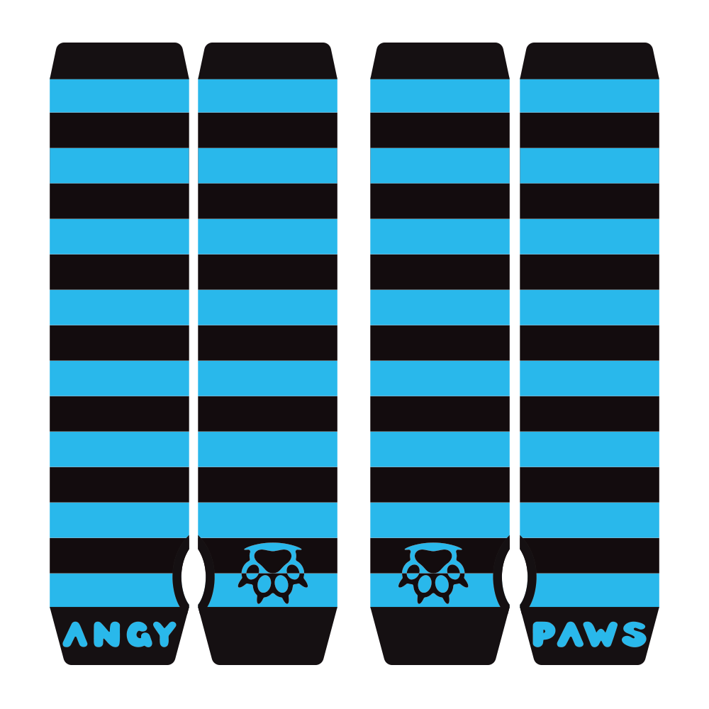 Light Blue vs Black Arm Warmers