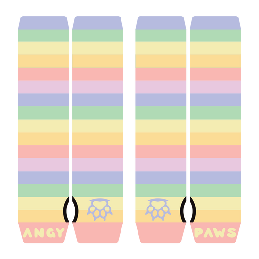 Pastel Rainbow Arm Warmers