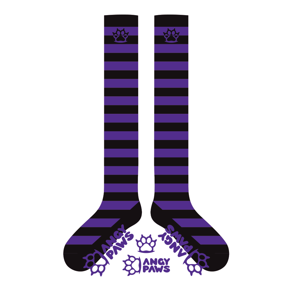 Purple vs Black Sockies