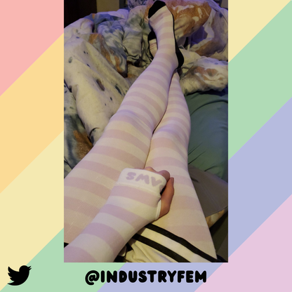 Pastel Purple vs White Arm Warmers