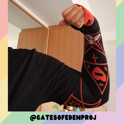 Bleat You To Death Black Arm Warmers