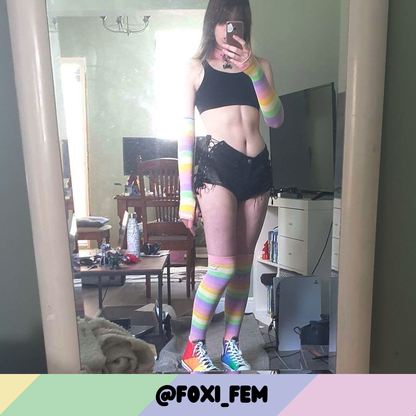 Pastel Rainbow Sockies