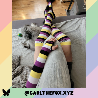 Enby Pride Arm Warmers