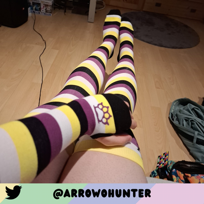 Enby Pride Arm Warmers