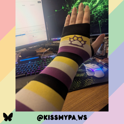 Enby Pride Arm Warmers