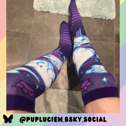 Ghost Kitties Knee Socks