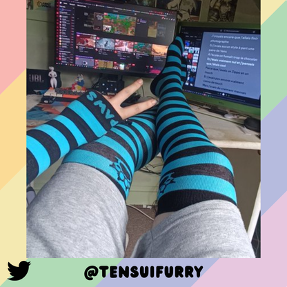 Light Blue vs Black Sockies