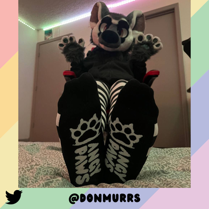 Black vs White Thigh High Sockies (old version)