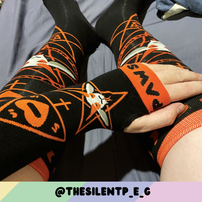Bleat You To Death Black Arm Warmers
