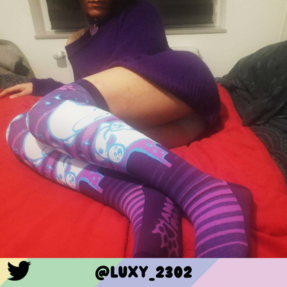 Ghost Kitties Knee Socks