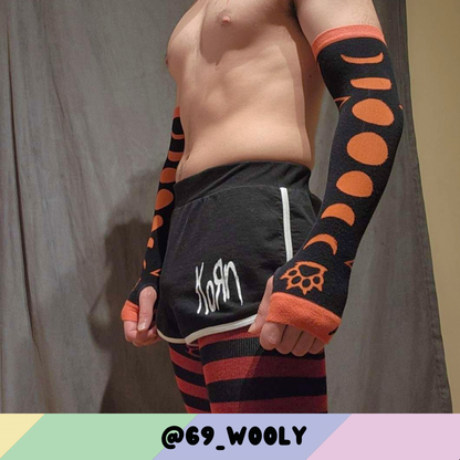 Bleat You To Death Black Arm Warmers