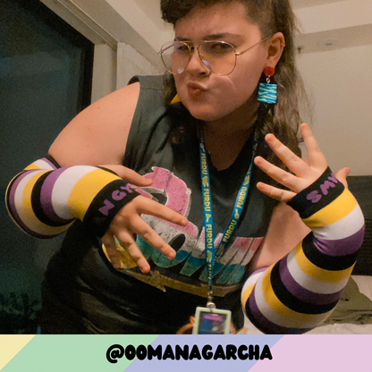 Enby Pride Arm Warmers