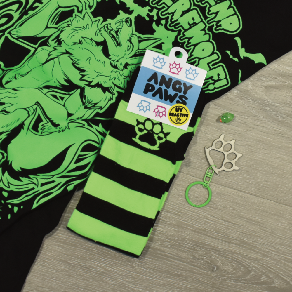 Neon Green vs Black Arm Warmers