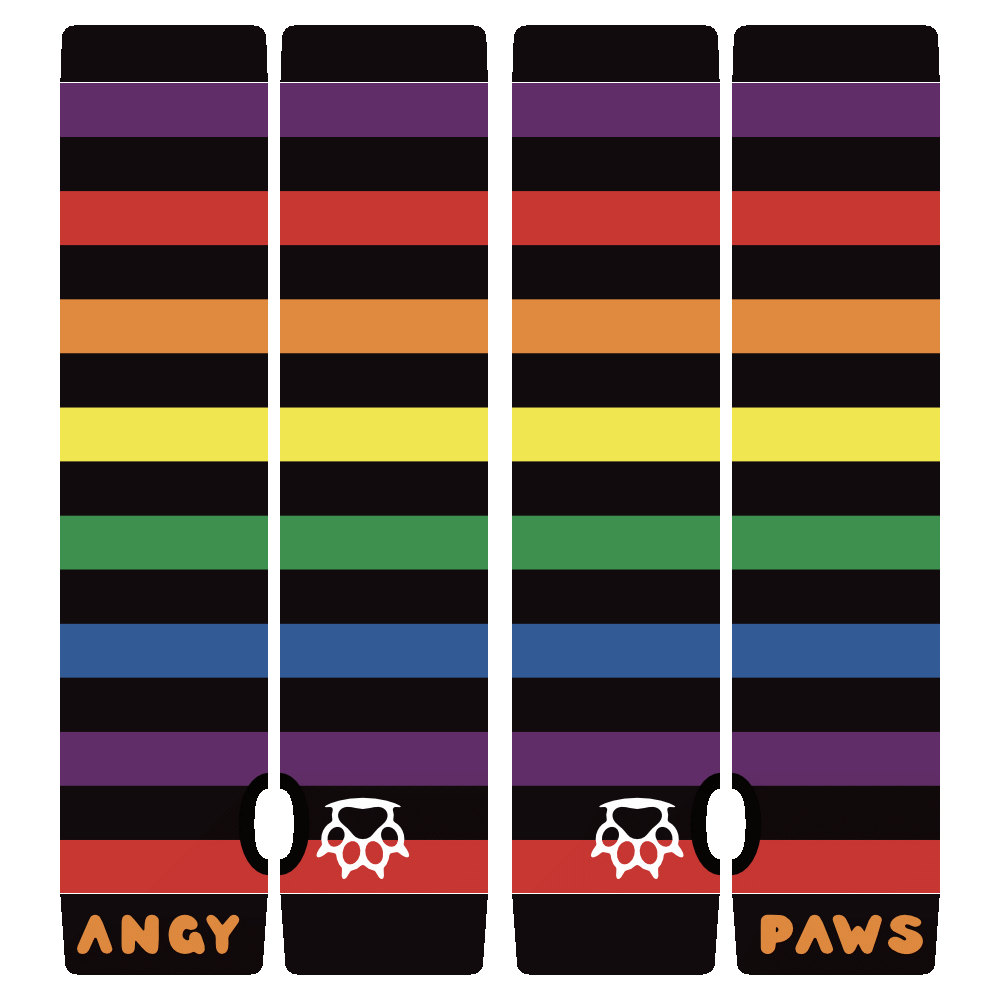 Rainbow vs Black Arm Warmers