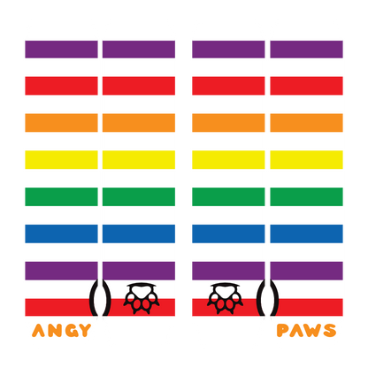 Rainbow vs White Arm Warmers