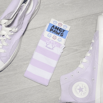 Pastel Purple vs White Arm Warmers