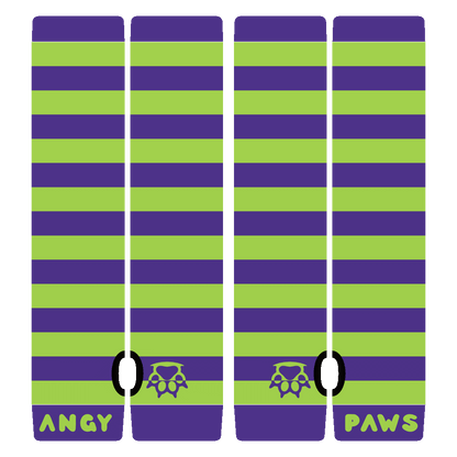 Neon Green vs Purple Arm Warmers