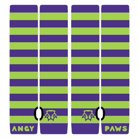 Neon Green vs Purple Arm Warmers