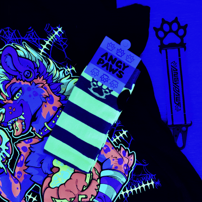 Neon Green vs Purple Arm Warmers