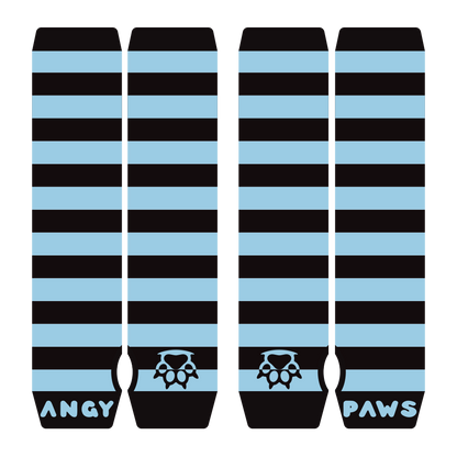 Ice Blue vs Black Arm Warmers