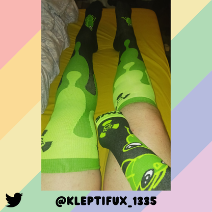 Radioactive Shrimp Arm Warmers