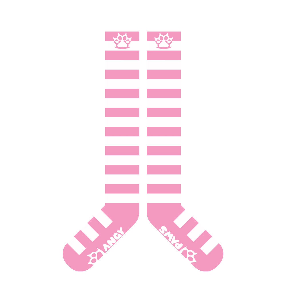 Light Pink vs White Knee Socks